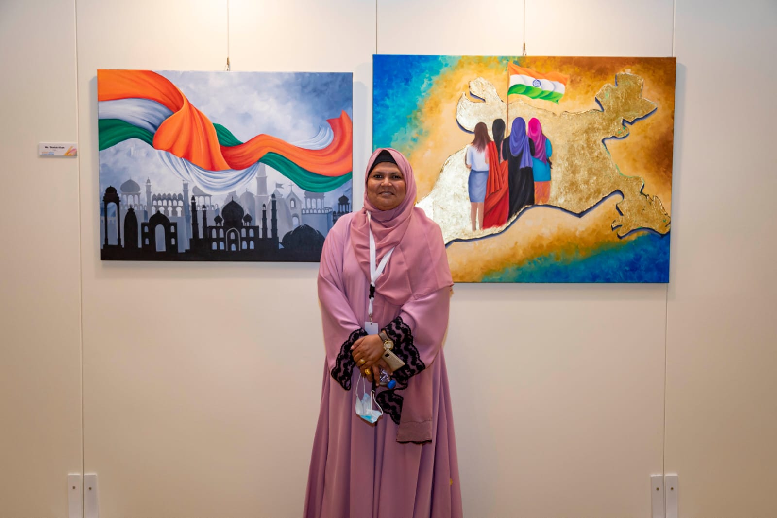 Shadab Khan Represents Her Country through  the Art Camp Andorra by UNESCO