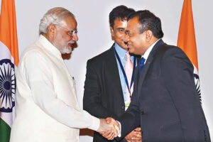 James Mathew with Shri
