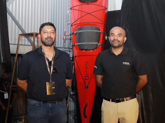 Commander Abhilash Tomy inaugurated MKEL Marine’s new range of watercraft in the presence of MKEL Marine Founder and CEO Jose Babu Maliakel.